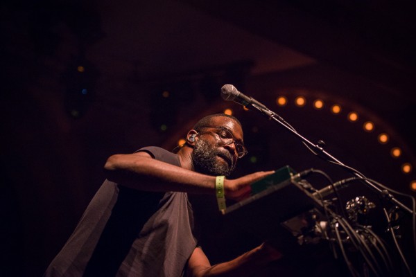 Tunde Adebimpe of TV On The Radio at the Crystal Ballroom on Dec. 11, 2014—click to see an entire gallery of photos by Ronit Fahl