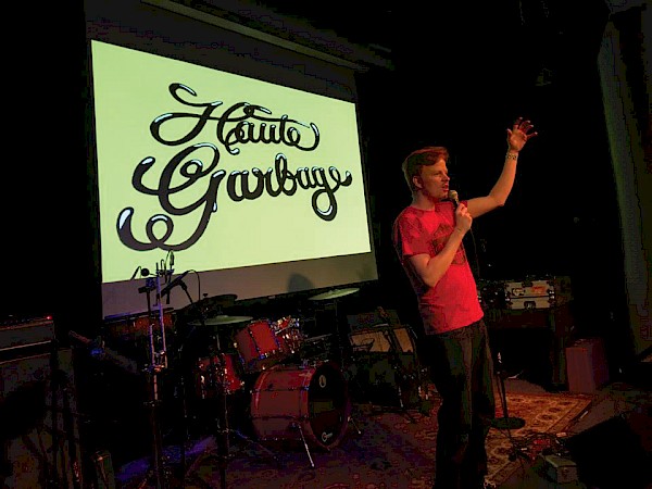 Haute Garbage live at Kelly's Olympian with comedian Jacob Christopher: Photo by Andy Fix