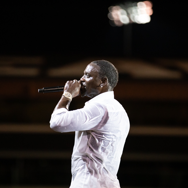 Akon, Reser Stadium, photo by Sal Barragan