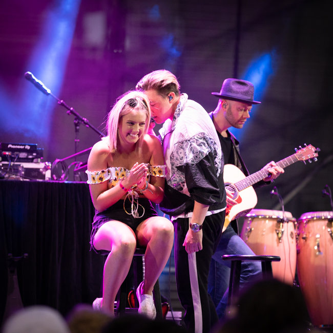 Jesse McCartney, Reser Stadium, photo by Sal Barragan