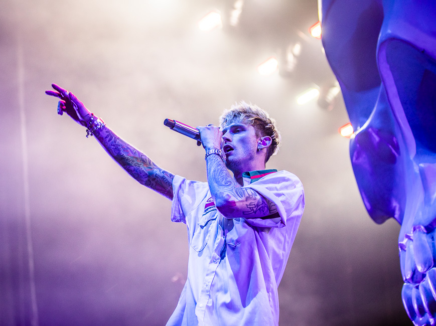 Machine Gun Kelly, WaMu Theater, photo by Sal Barragan