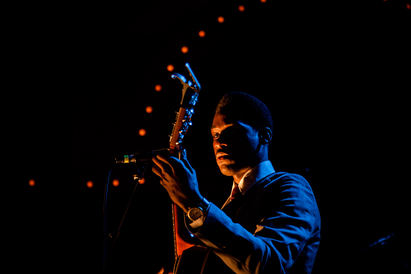 Leon Bridges, Crystal Ballroom, photo by Sam Gehrke