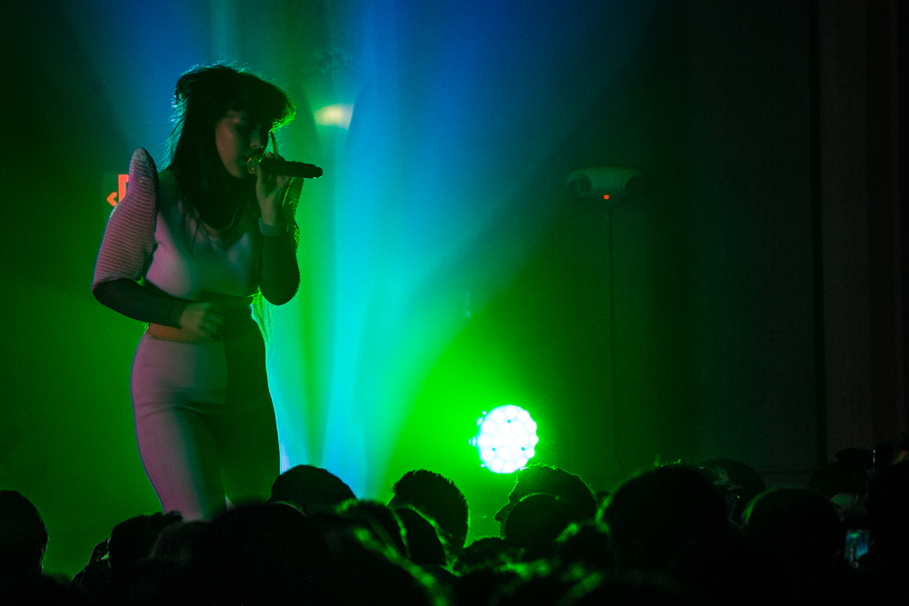 Purity Ring, Crystal Ballroom, photo by Corey Terrill