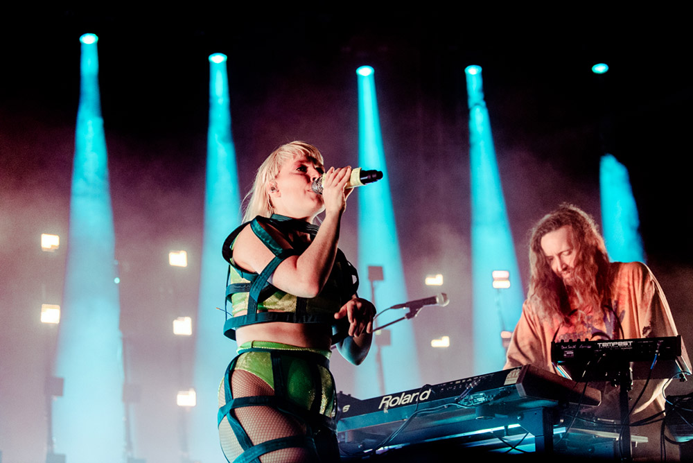 Sylvan Esso, Edgefield Amphitheater, photo by Ignacio Quintana