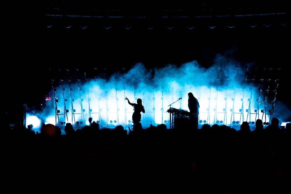 Sylvan Esso, Edgefield Amphitheater, photo by Ignacio Quintana