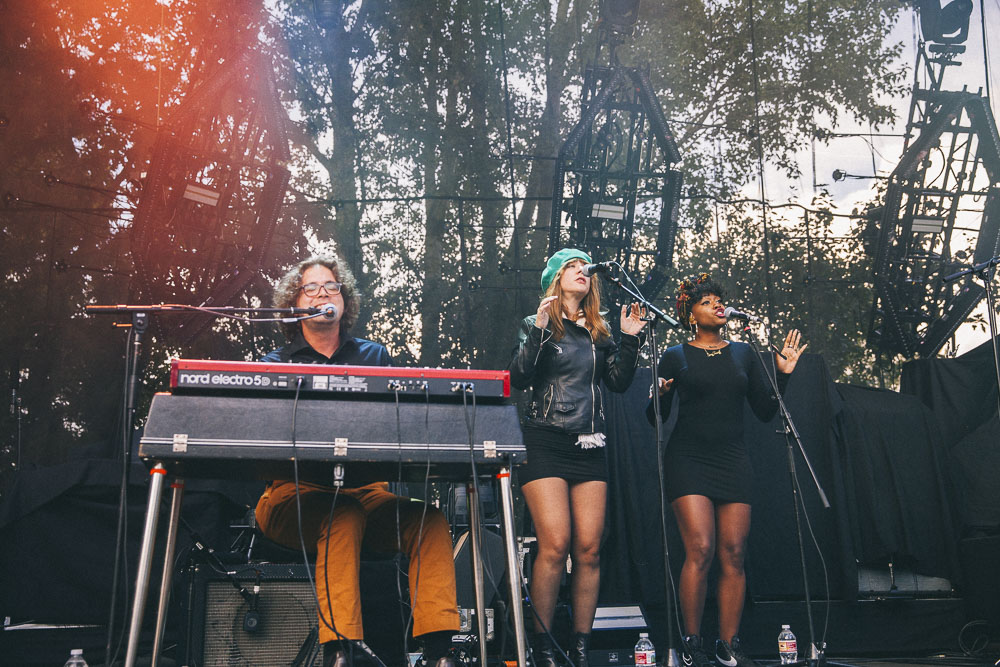 Durand Jones & The Indications, Edgefield Amphitheater, photo by Blake Sourisseau