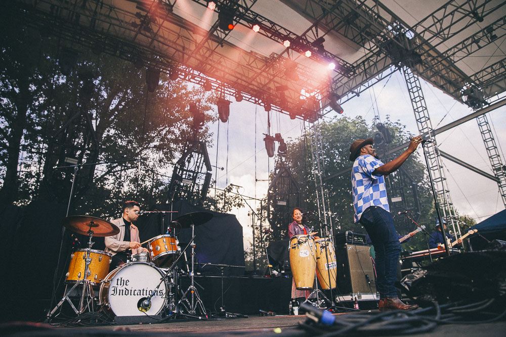 Durand Jones & The Indications, Edgefield Amphitheater, photo by Blake Sourisseau
