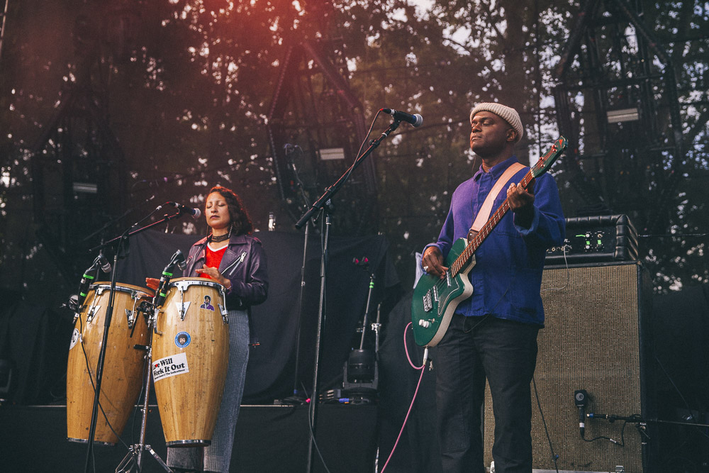 Durand Jones & The Indications, Edgefield Amphitheater, photo by Blake Sourisseau
