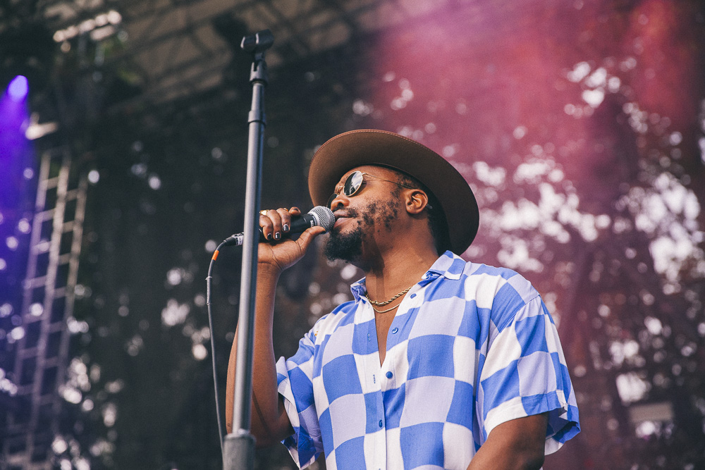Durand Jones & The Indications, Edgefield Amphitheater, photo by Blake Sourisseau