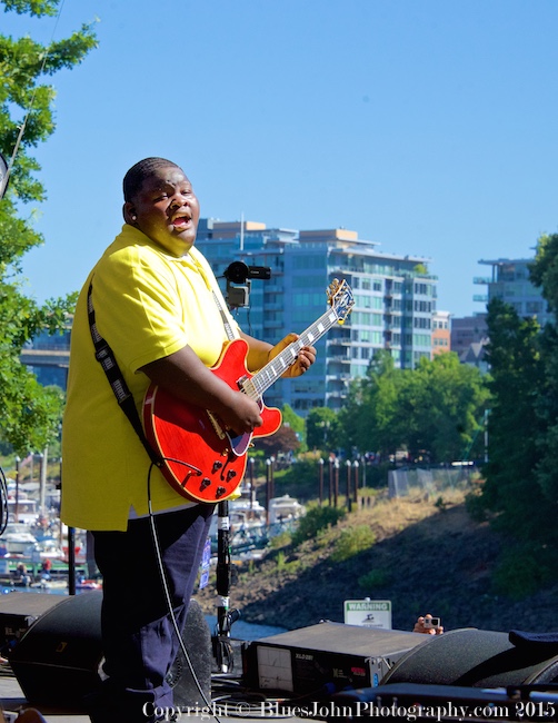 Christone "Kingfish" Ingram, Waterfront Blues Festival, Tom McCall Waterfront Park, photo by John Alcala