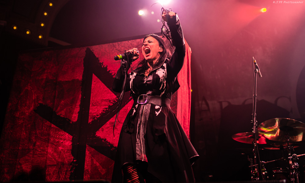 Lacuna Coil, Crystal Ballroom, photo by Kevin Pettigrew
