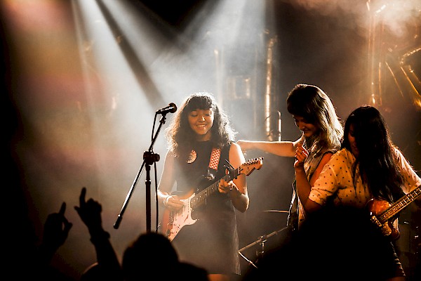 La Luz supports your right to dance onstage with them—click to see a whole gallery of photos by Sam Gehrke