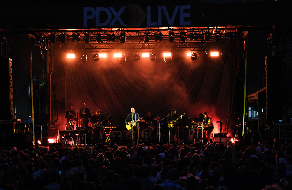 Father John Misty, Pioneer Courthouse Square, photo by Joe Duquette
