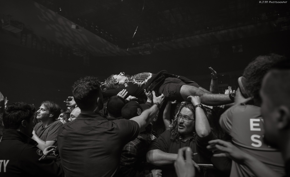 Gojira, Veterans Memorial Coliseum, photo by Kevin Pettigrew