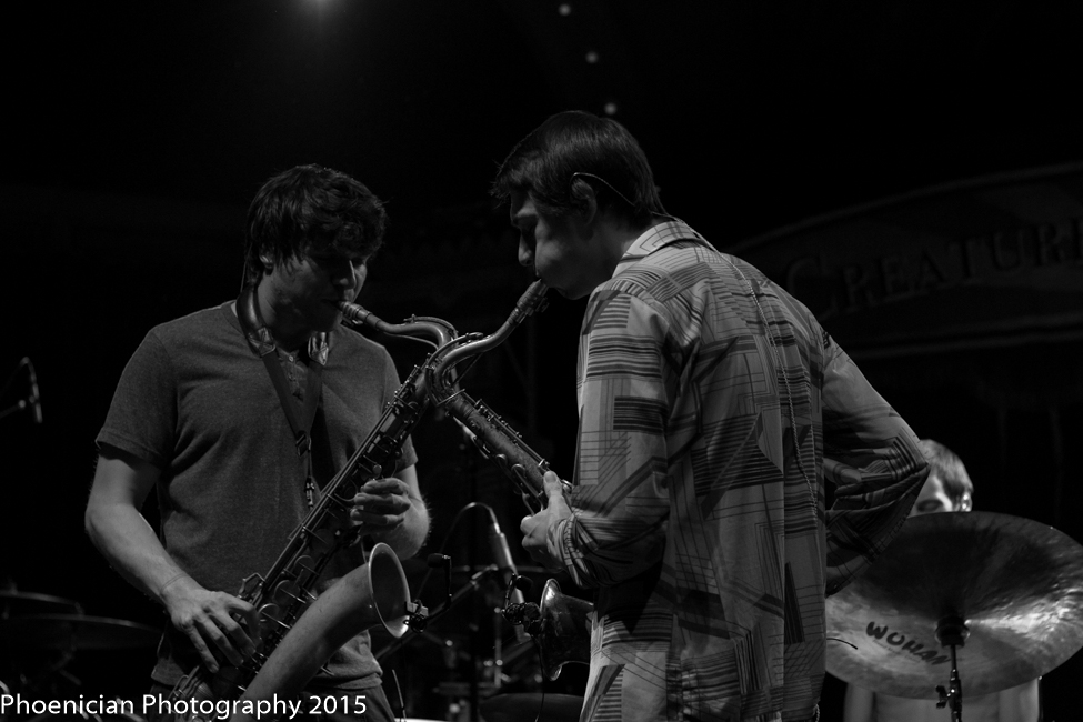 Moon Hooch, Crystal Ballroom, photo by Jennifer Boren
