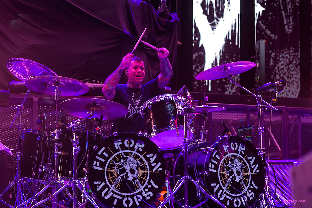 Fit For An Autopsy, Theater of the Clouds, photo by John Alcala