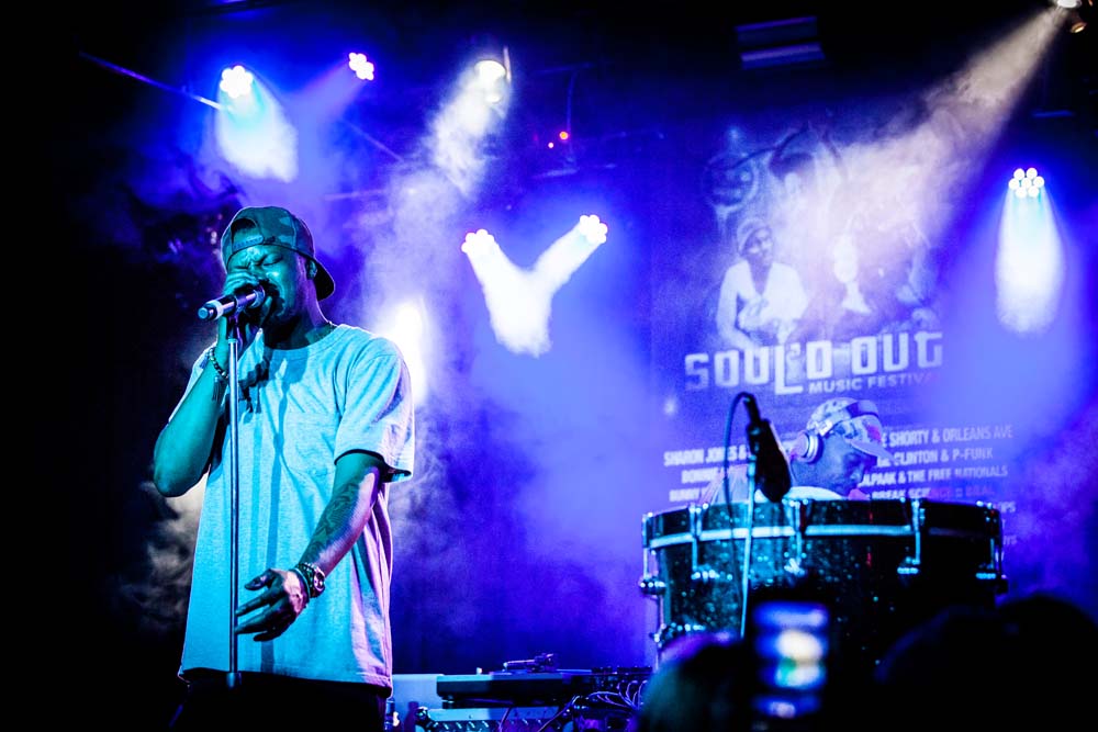 BJ The Chicago Kid, Dante's, Soul'd Out Music Festival, photo by Sam Gehrke