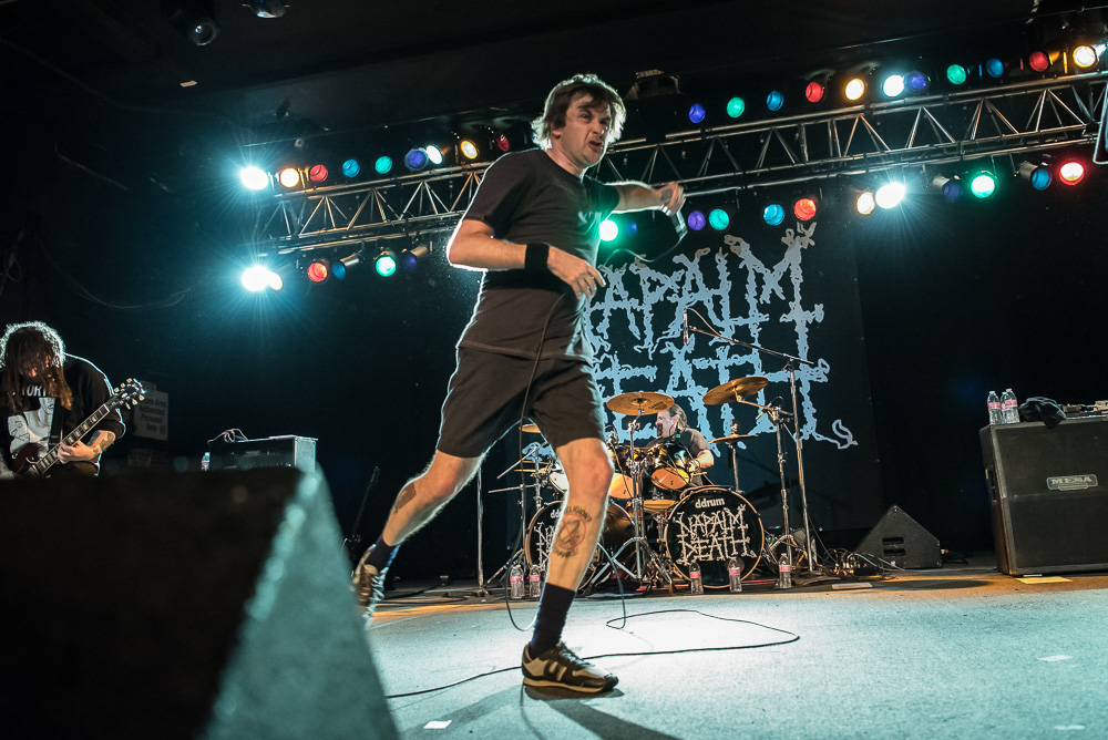 Napalm Death, Roseland Theater, photo by Miss Ellanea