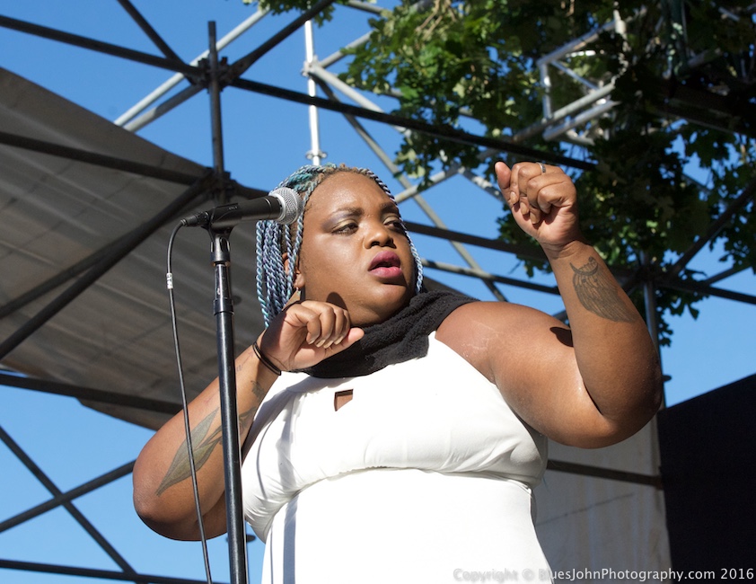 Grace Love & The True Loves, Waterfront Blues Festival, Tom McCall Waterfront Park, photo by John Alcala