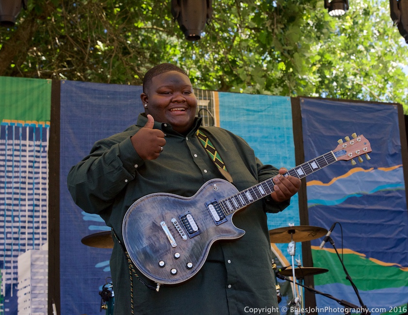 Christone "Kingfish" Ingram, Waterfront Blues Festival, Tom McCall Waterfront Park, photo by John Alcala