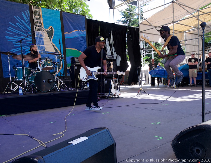 Ayron Jones and The Way, Waterfront Blues Festival, Tom McCall Waterfront Park, photo by John Alcala