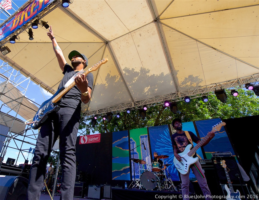 Ayron Jones and The Way, Waterfront Blues Festival, Tom McCall Waterfront Park, photo by John Alcala