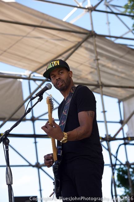 Ayron Jones and The Way, Waterfront Blues Festival, Tom McCall Waterfront Park, photo by John Alcala