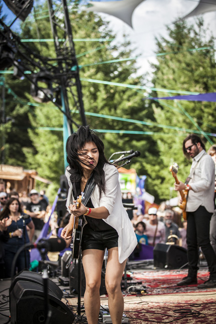 Thao & The Get Down Stay Down, Pickathon, Pendarvis Farm, photo by Sam Gehrke