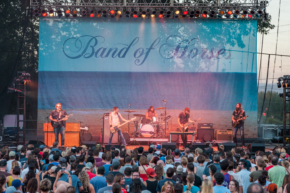 Band of Horses, Edgefield Amphitheater, photo by Blake Sourisseau