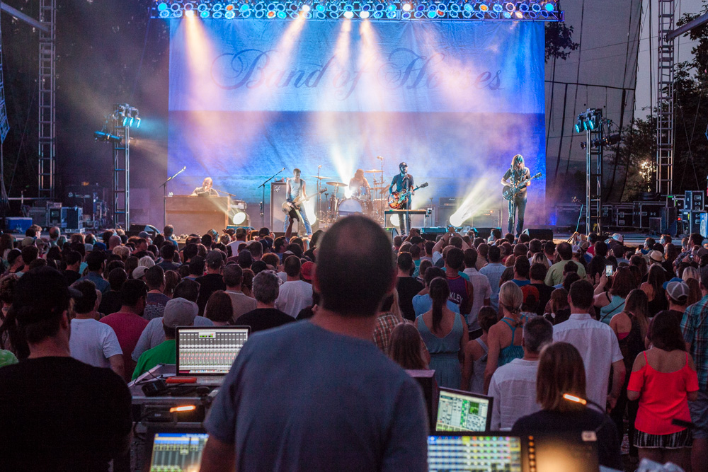Band of Horses, Edgefield Amphitheater, photo by Blake Sourisseau