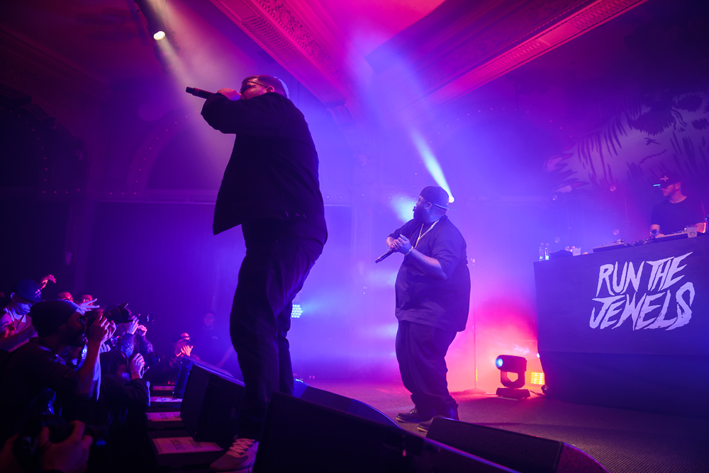 Run The Jewels, Crystal Ballroom, photo by Jeff Ryan