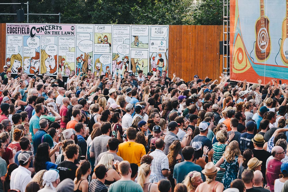 Cake, Edgefield Amphitheater, photo by Blake Sourisseau