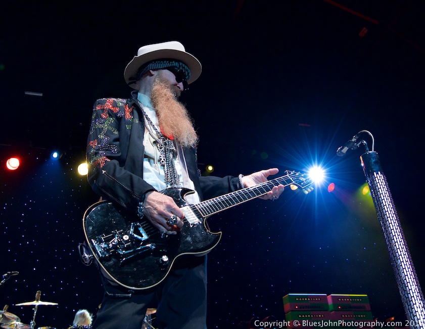 ZZ Top, Cuthbert Amphitheater, photo by John Alcala