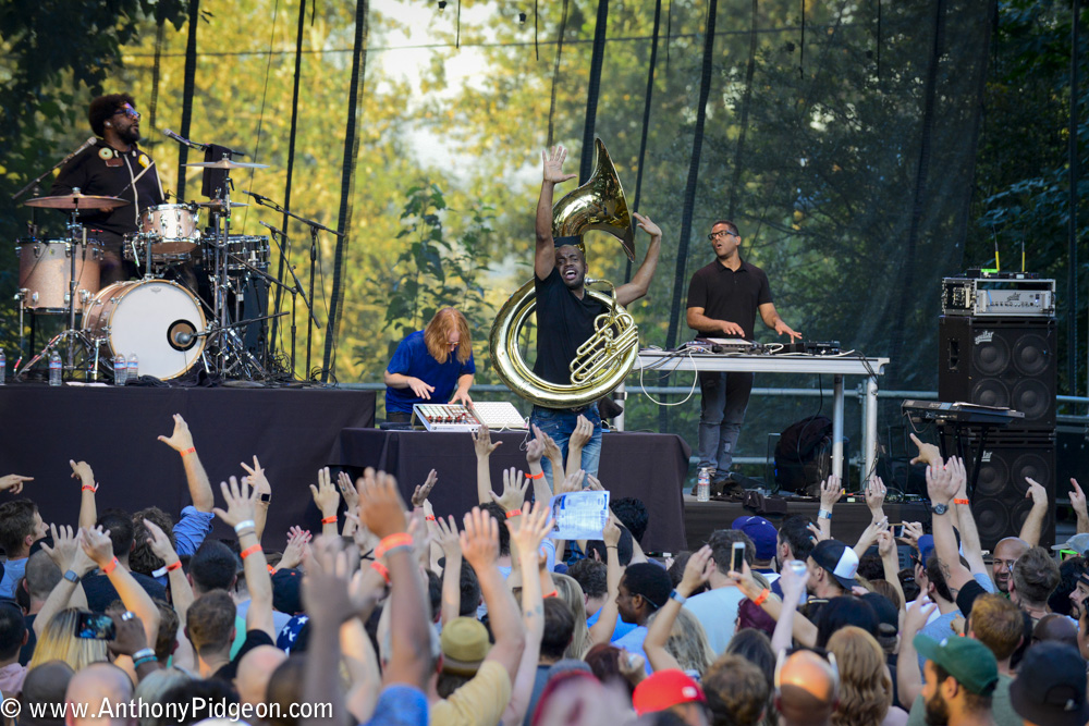 The Roots, Questlove, Edgefield Amphitheater, photo by Anthony Pidgeon