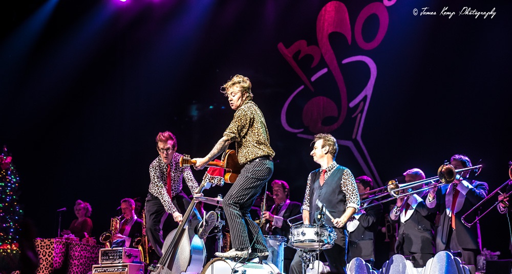 Brian Setzer Orchestra, Arlene Schnitzer Concert Hall, photo by James Kemp