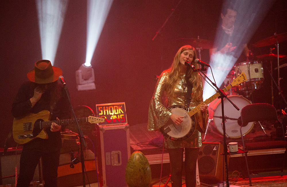 Shook Twins, Aladdin Theater, photo by Joe Duquette