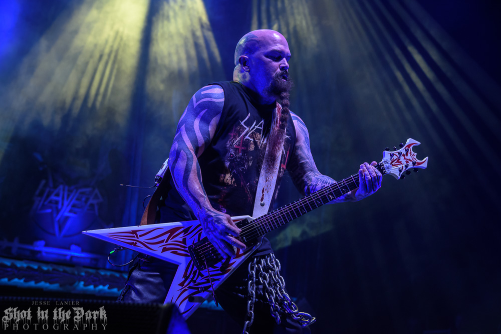 Slayer, Pacific Coliseum, photo by Jesse Lanier