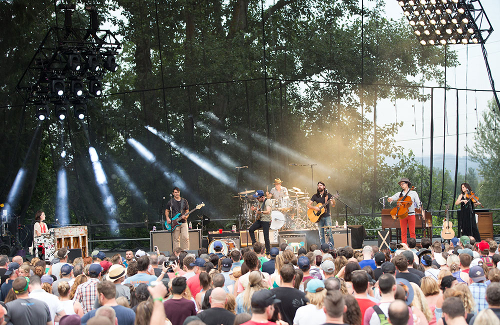 The Avett Brothers, Edgefield Amphitheater, photo by Joe Duquette