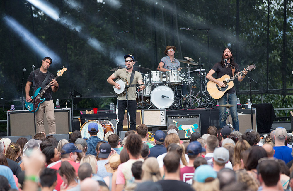 The Avett Brothers, Edgefield Amphitheater, photo by Joe Duquette