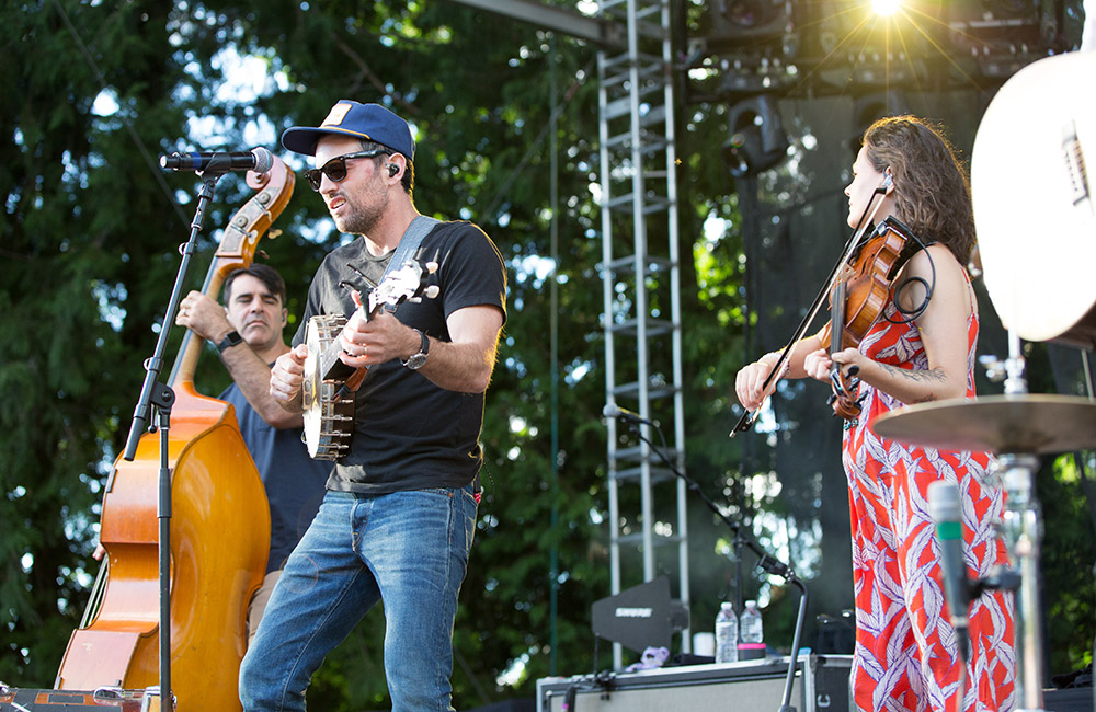 The Avett Brothers, Edgefield Amphitheater, photo by Joe Duquette