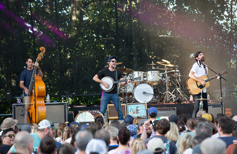 The Avett Brothers, Edgefield Amphitheater, photo by Joe Duquette