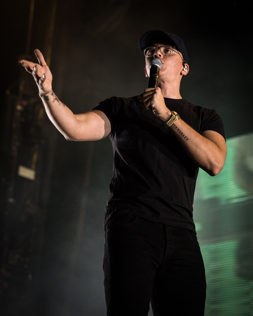 Logic, Moda Center, photo by Jensen Ocampo