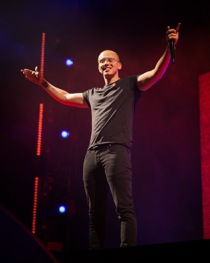 Logic, Moda Center, photo by Jensen Ocampo