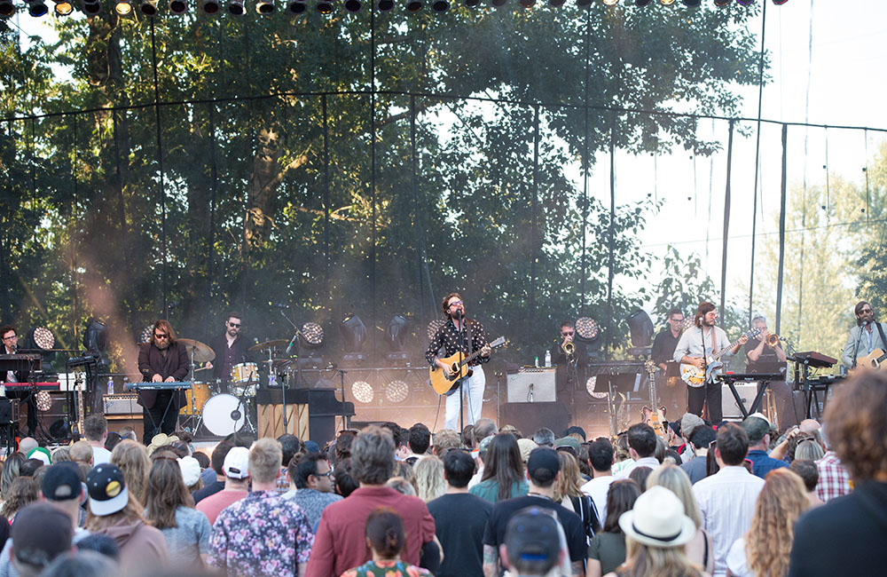 Father John Misty, Edgefield Amphitheater, photo by Joe Duquette