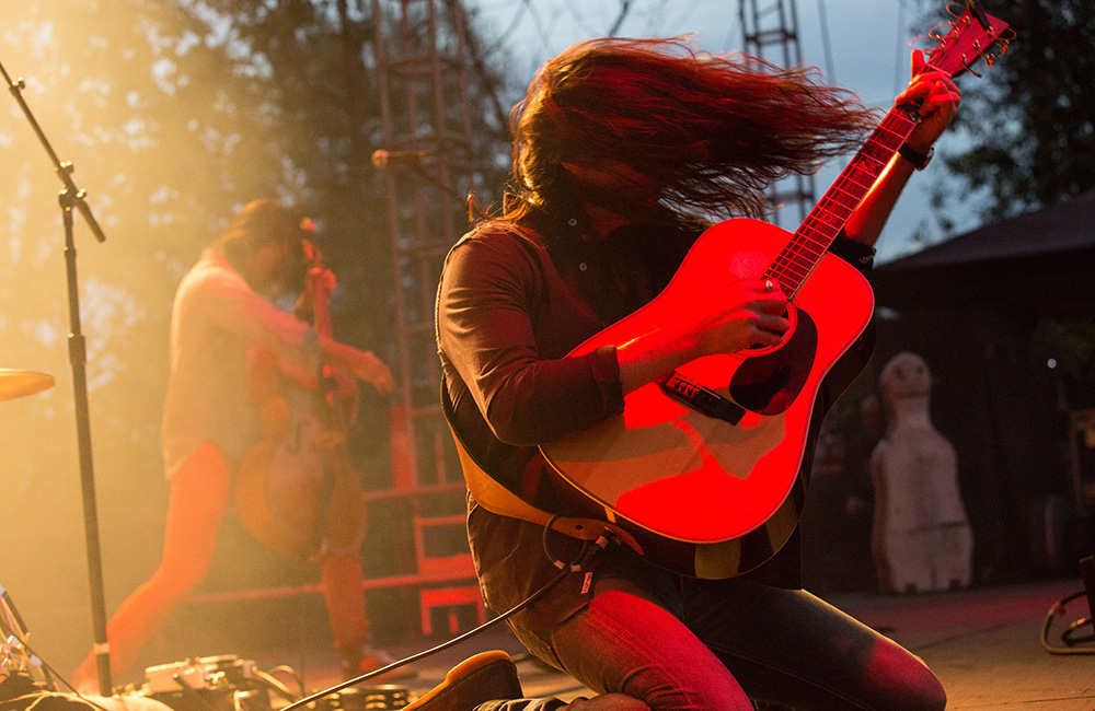 The Avett Brothers, Edgefield Amphitheater, photo by Joe Duquette