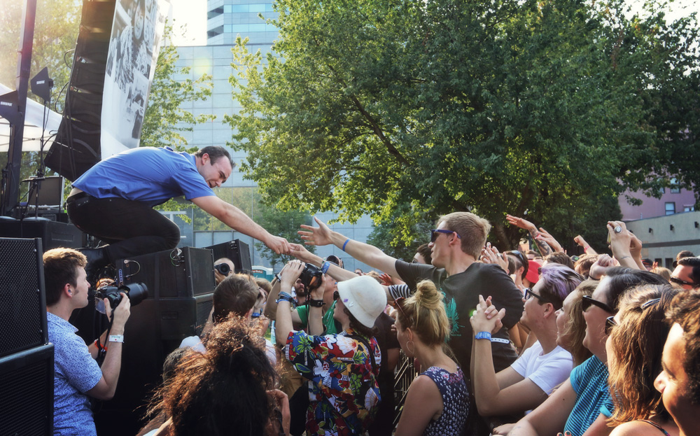 Future Islands, MusicfestNW, Tom McCall Waterfront Park, photo by Autumn Andel