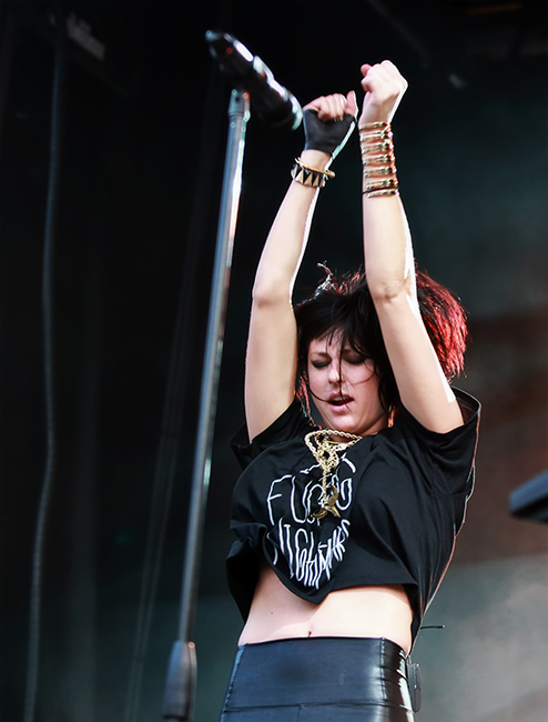 Phantogram, MusicfestNW, Tom McCall Waterfront Park, photo by Autumn Andel