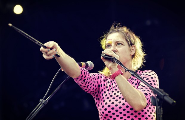Merrill Garbus of Tune-Yards on day two of MFNW at Tom McCall Waterfront Park. Photos by Autumn Andel—click to see more shots from day two.