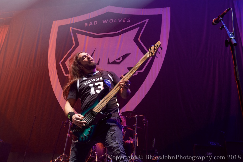 Bad Wolves, Veterans Memorial Coliseum, photo by John Alcala