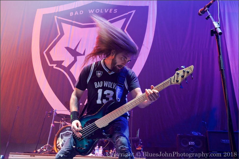 Bad Wolves, Veterans Memorial Coliseum, photo by John Alcala